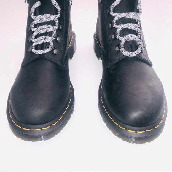 NWT Dr. Martens 1460 Serena Collar Faux Fur Lined Combat Boots size 10 - Picture 4 of 13